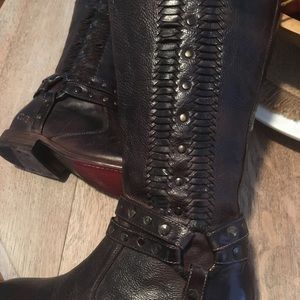 Bed Stu mid calf dark brown cobbler series boots. Size 7.5